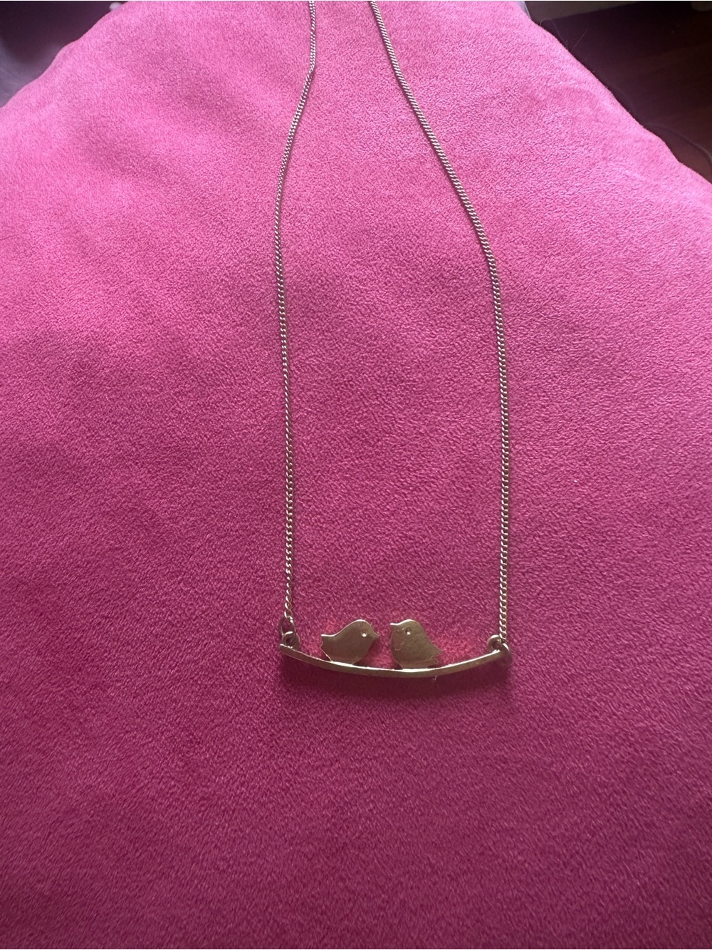 Gold Bird Duo Pendant Necklace - Women Jewelry
